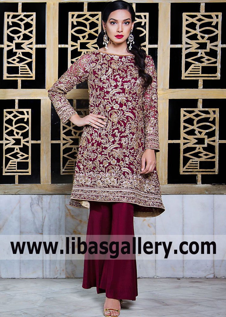 Latest Pakistani Fashion Occasion Wear HSY Party Dresses Buy Online in UK USA Canada Australia
