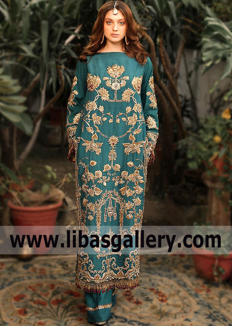 Pakistani Wedding Dresses Richmond Virginia USA Ali Xeeshan Bridesmaid Dresses Occasional Dresses