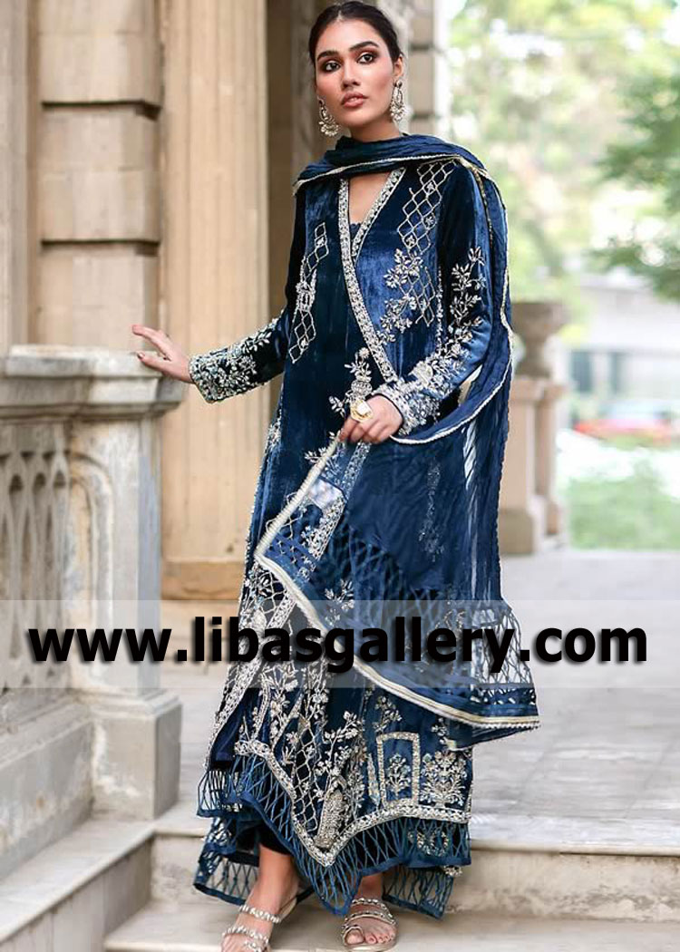 Versatile Blue Wedelia Angrakha Style Dress