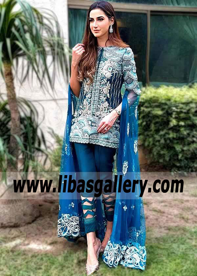 Dark Cerulean Ulrich Party Dress