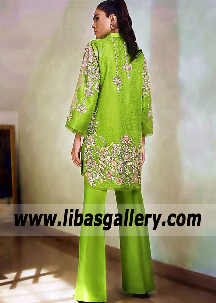 Chartreuse Sentea Evening Dress for Party and Formal Events