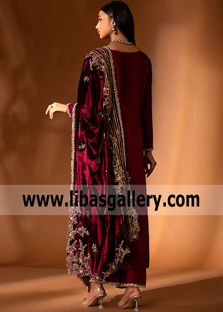 Maroon Andromeda Formal Party Wear