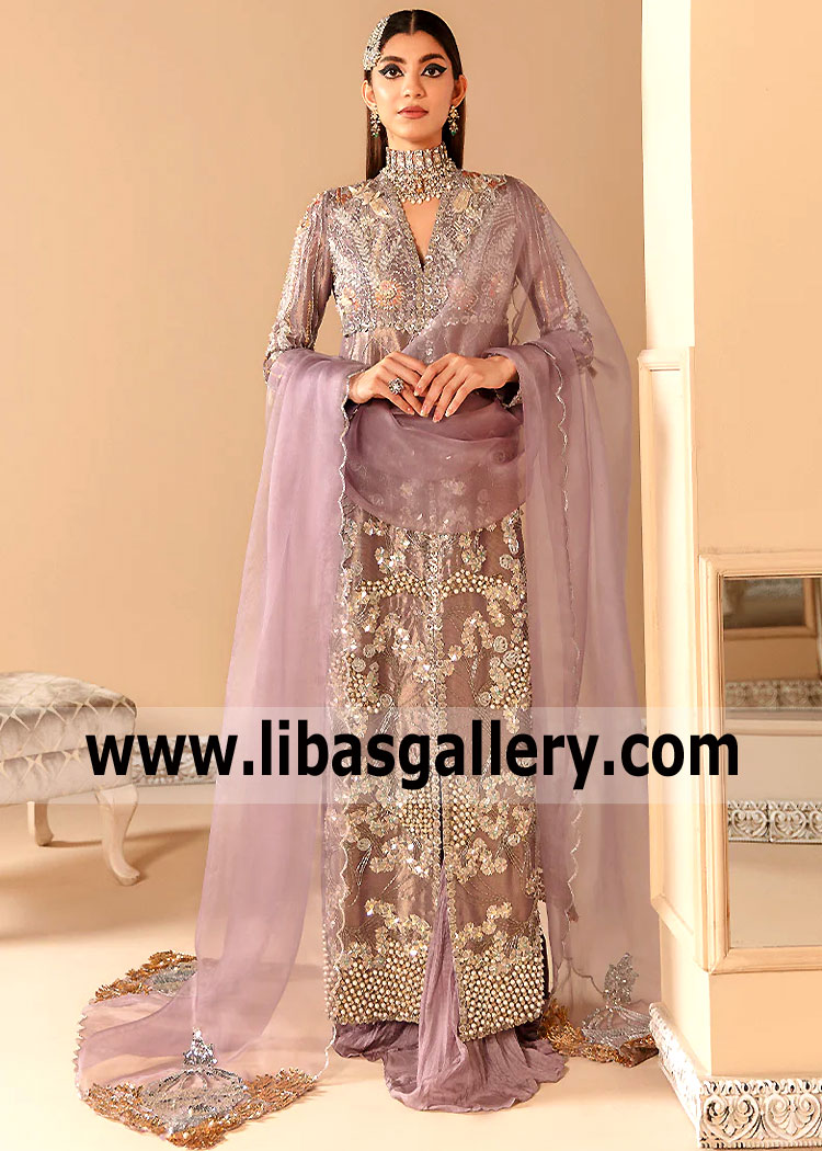 Lavender Clover Party Wear