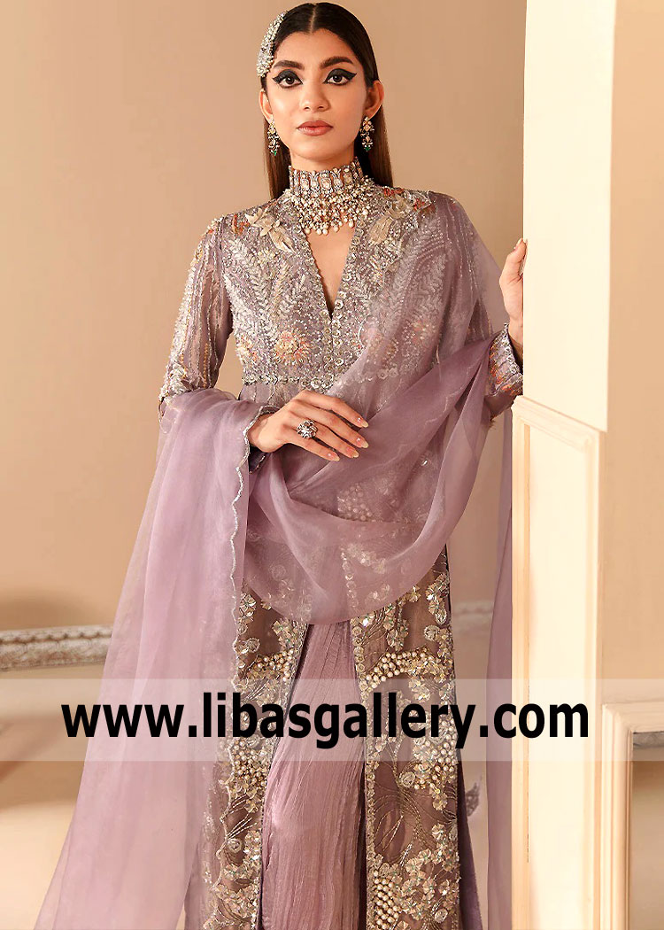 Lavender Clover Party Wear