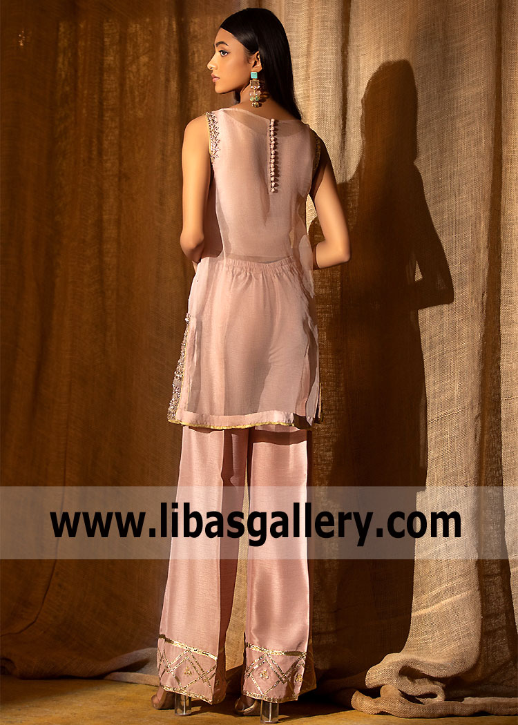 Cameo Pink Hippeastrum Short Style Party Wear