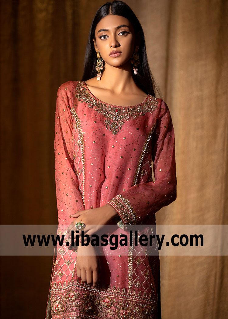 Rouge Pink Aquilegia Bridal Party Dress