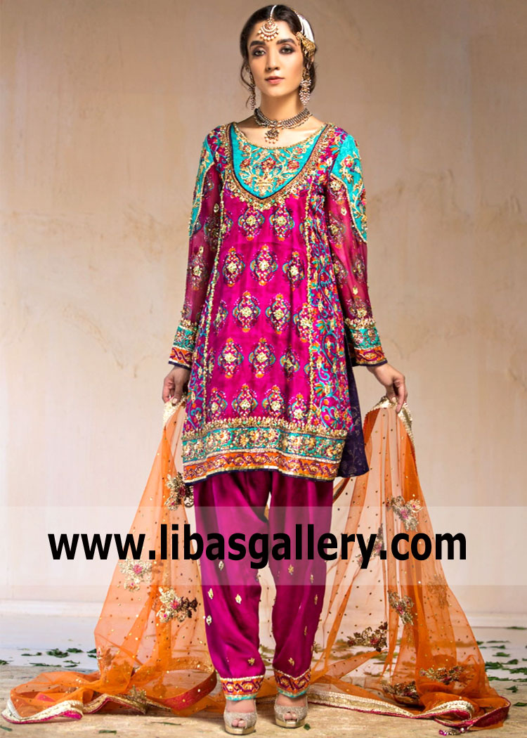 Hot Pink Wedelia Designer Shalwar Kameez