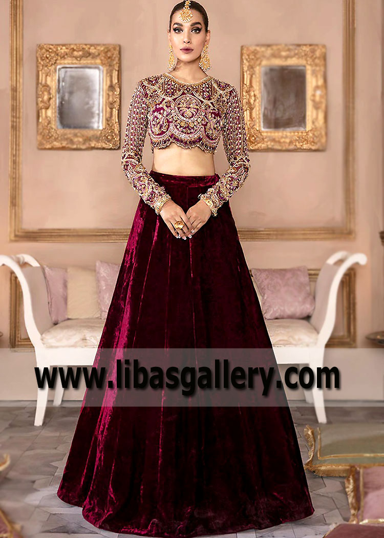 Dark scarlet Ovule Party Dress