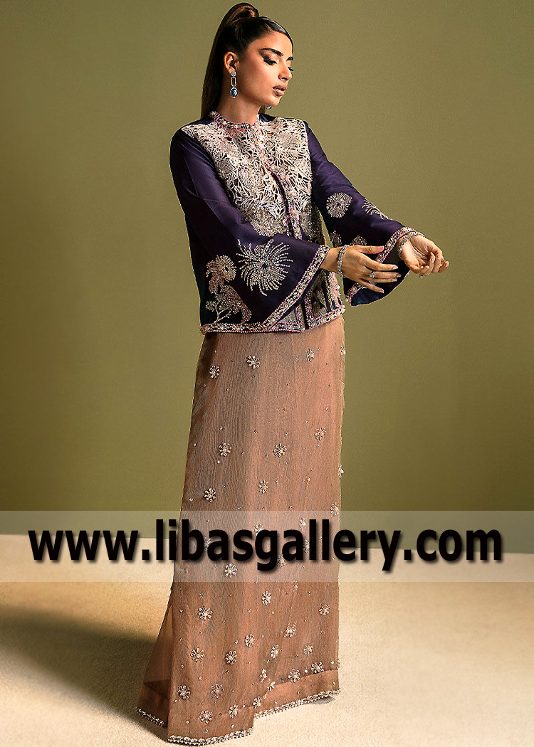 Russian Violet Chambersite Jacket and Antique Brass Kaftan