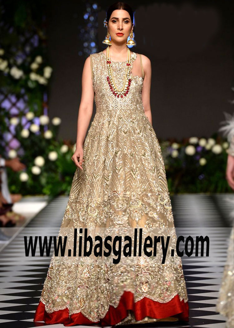 Saira Shakira | Trendy Anarkali Gown for Reception Oxford UK Anarkali Suits with Lehenga