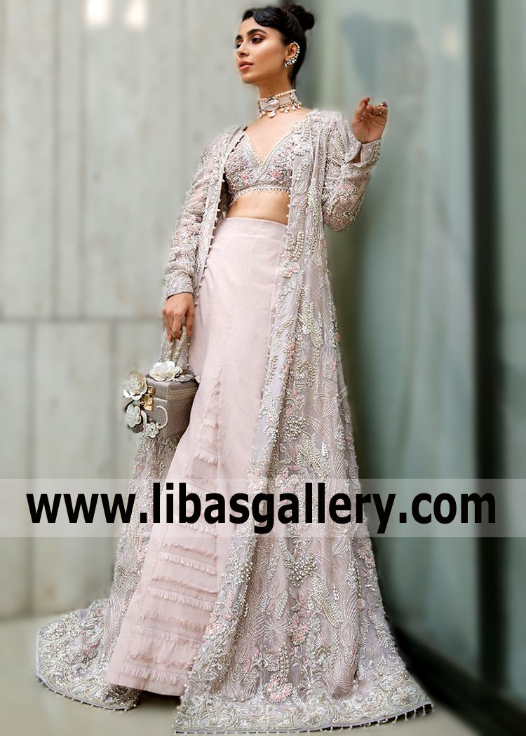 Lavender Blush Strobus Embellished Jacket