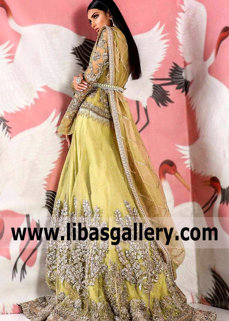 Citrine Hedera Wedding Lehenga