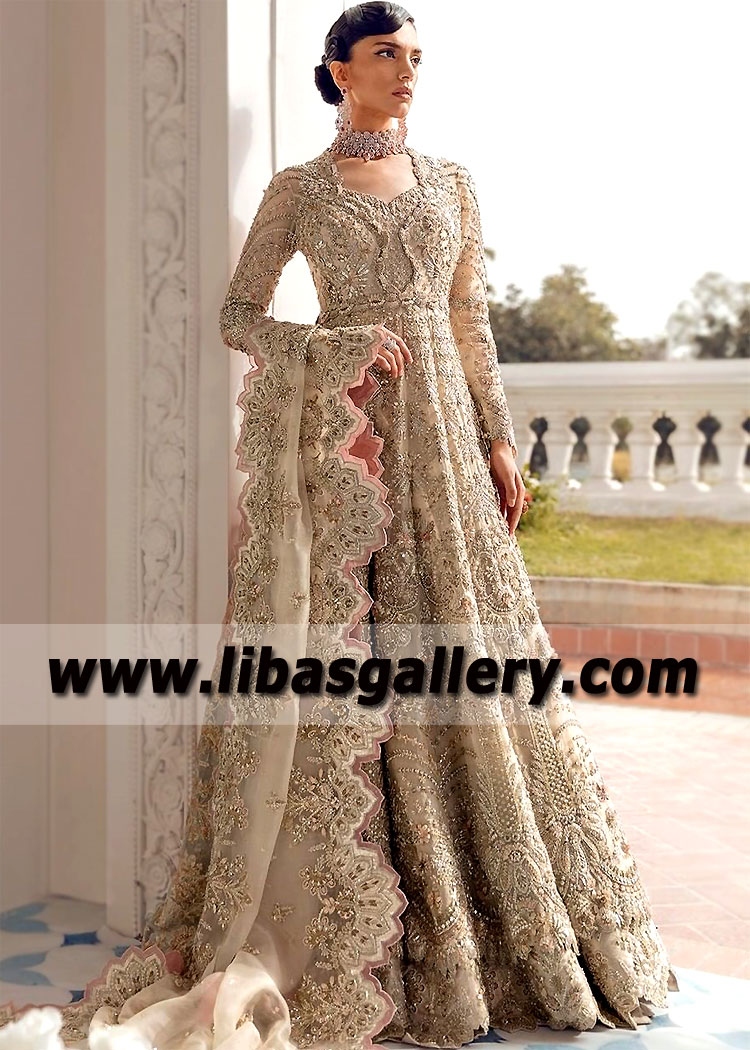 Blond Iris Maxi Lehenga