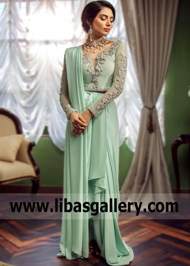 Eaton Blue Amaranto Saree