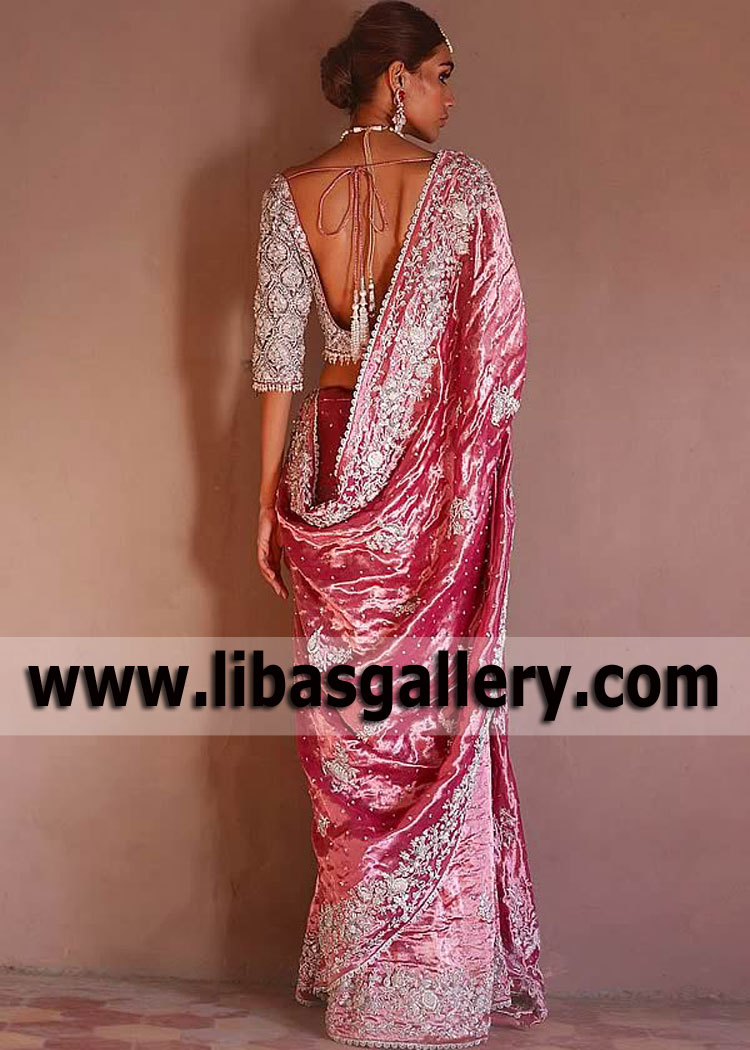 Cerise Strobus Wedding Saree