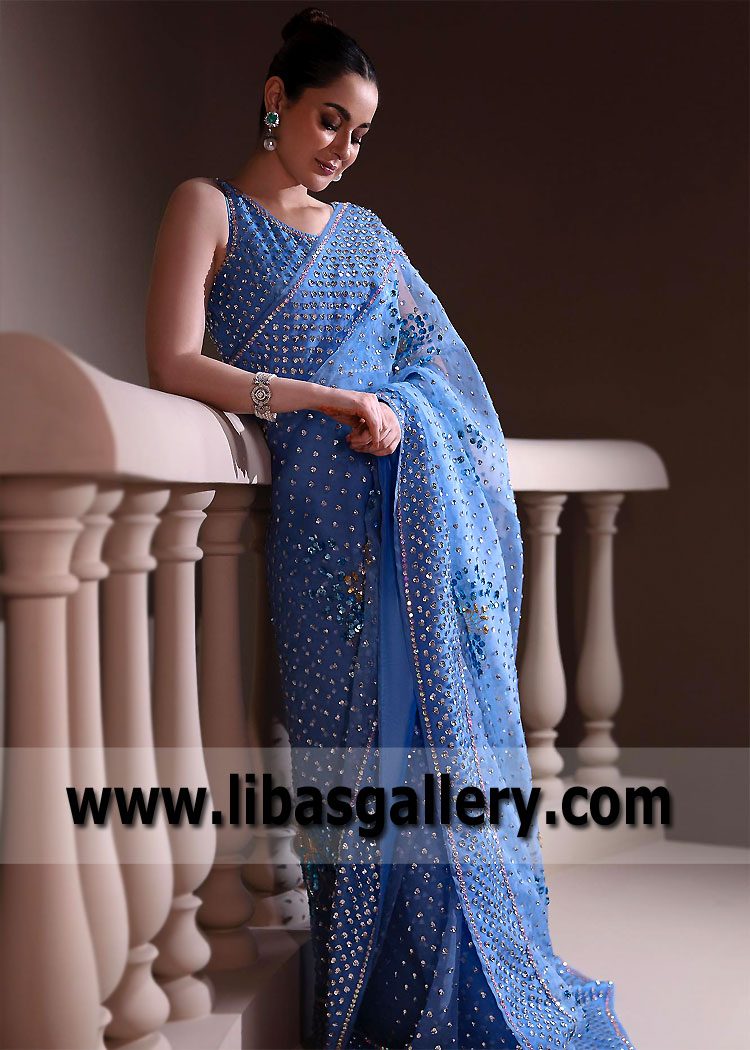 Bleu De France Mazus Wedding Saree