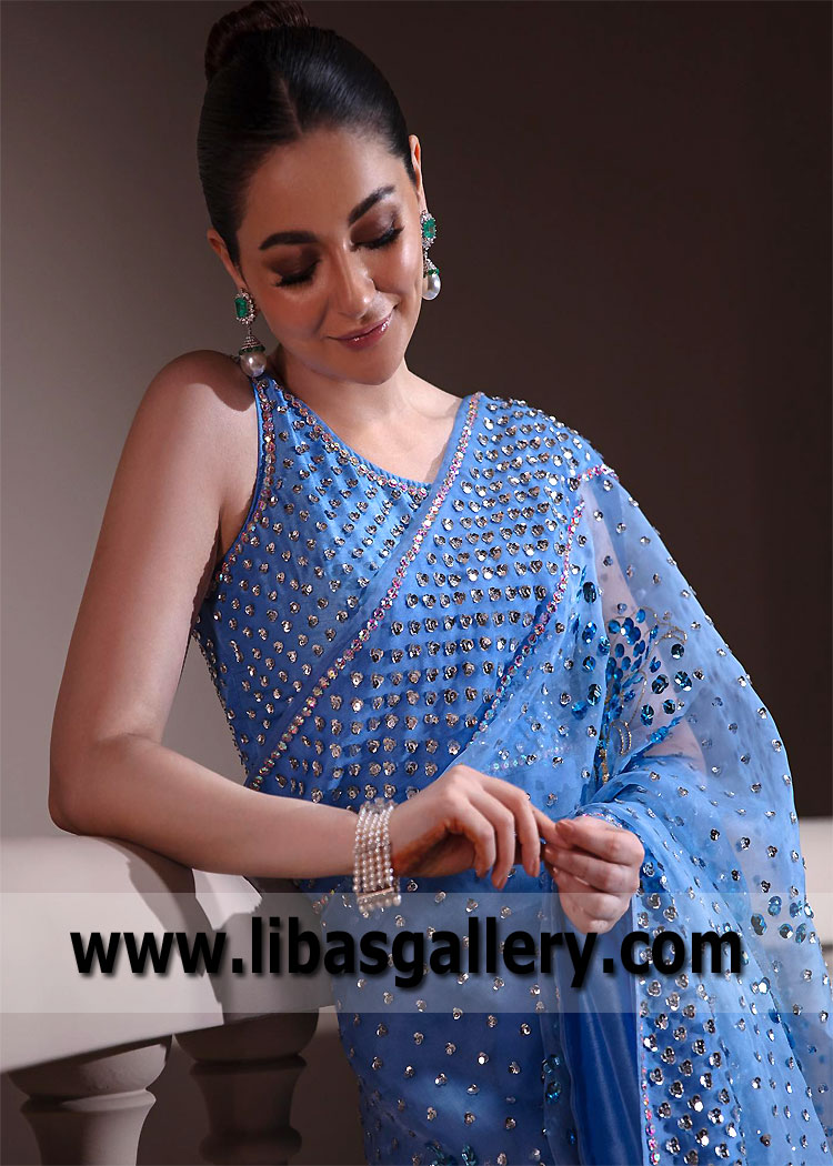 Bleu De France Mazus Wedding Saree