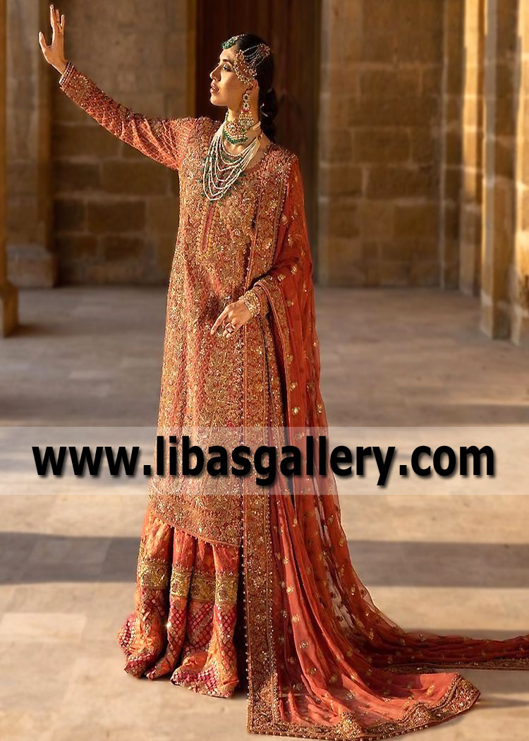 Umar Sayeed Chatta Patti Lehenga Wedding Lehenga Newcastle UK Designer Lehenga
