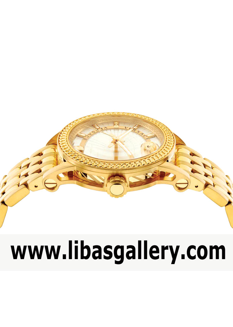 VERSACE NEW GOLD MENS VIAMOND WATCH