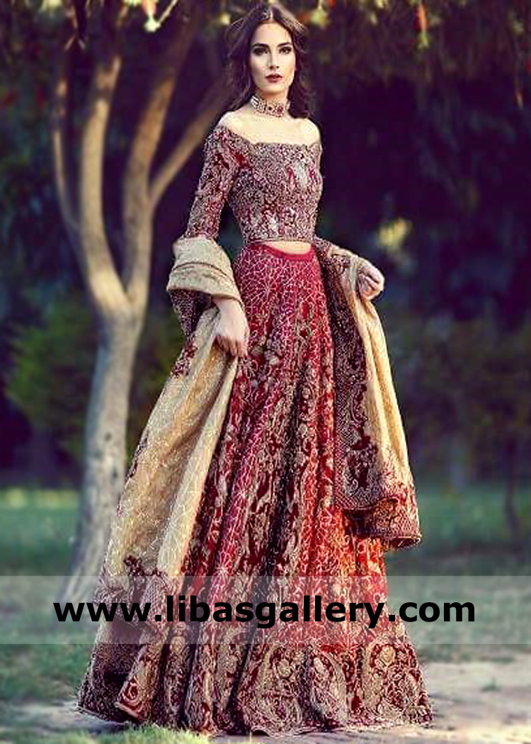 Farah and Fatima Lamballe Wedding Lehenga Choli