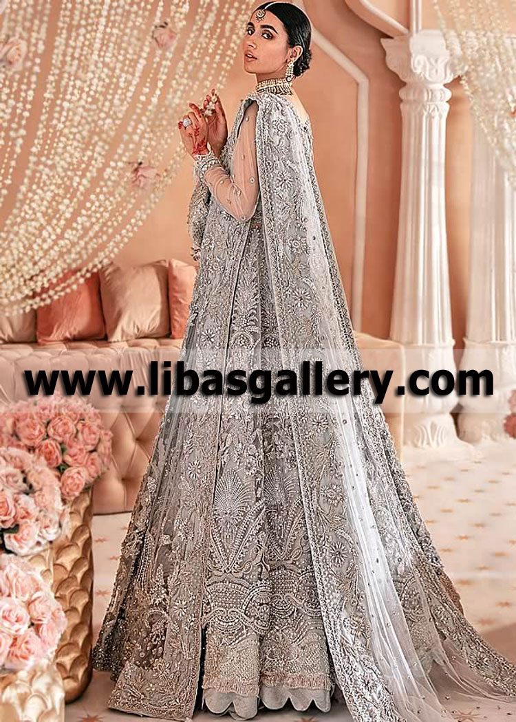 Silver Azalea Designer Bridal Anarkali