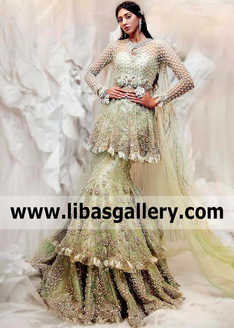 Spring Bud Lotus Wedding Lehenga