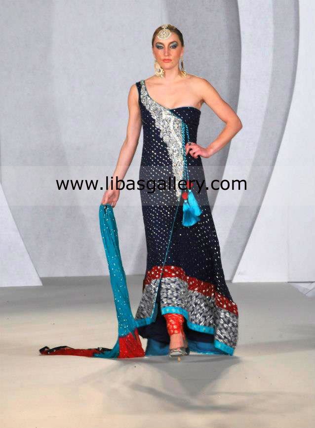 Blue Meridian Anarkali Outfit