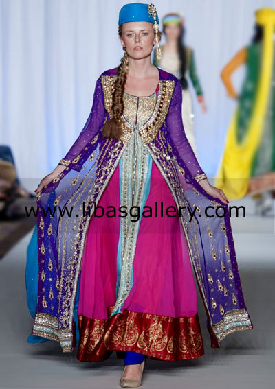 Bridal Couture Anarkali Style Dress 