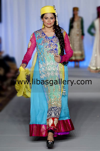Anarkali Angrakha Style Dress 