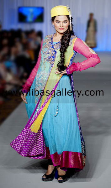 Anarkali Angrakha Style Dress 