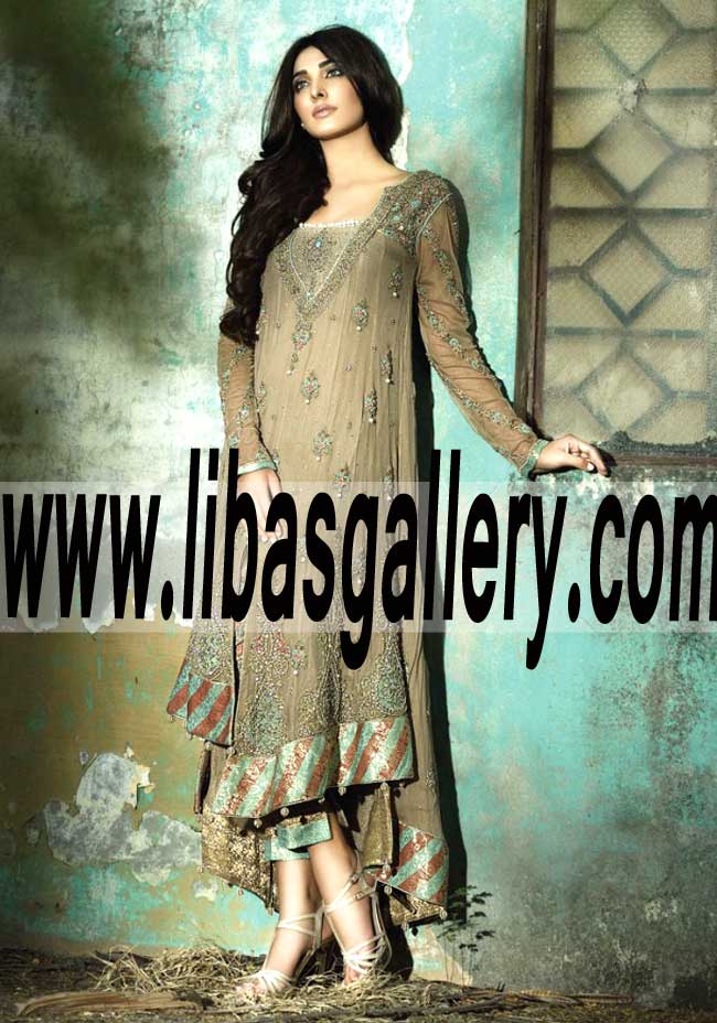 Designer MEHDI Anarkali Dress For Evening And Formal Events Bur Dubai UAE Designer Party Dresses Wedding Dresses Special Occasions Dresses