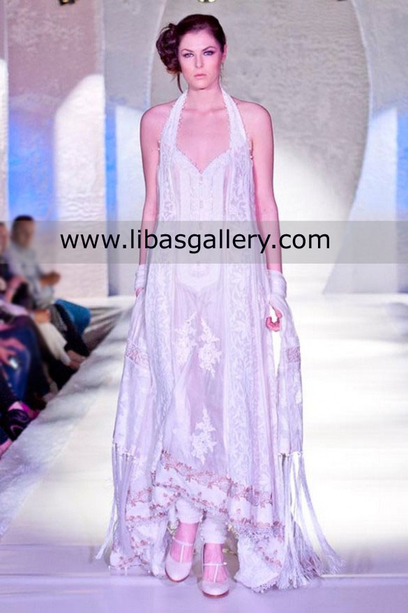 Off White Livia Anarkali