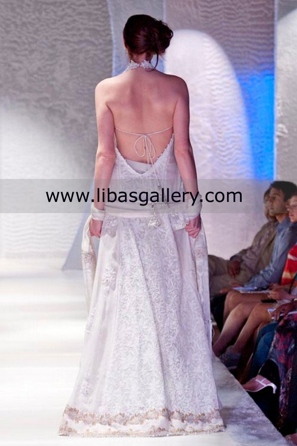 Off White Livia Anarkali