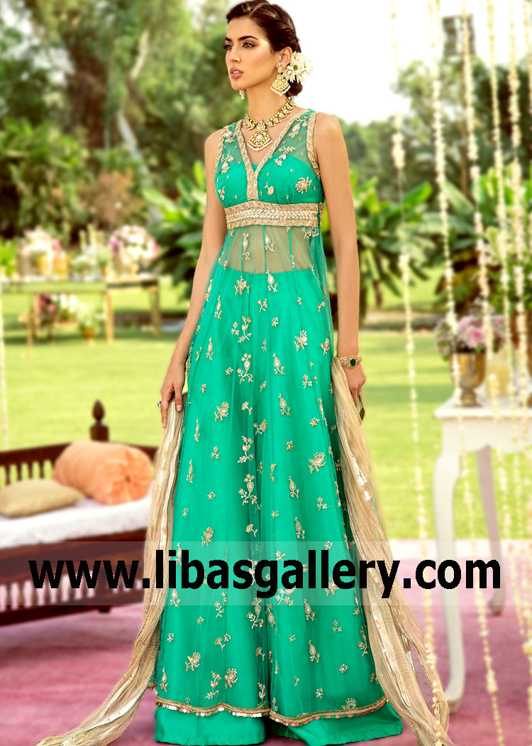 Caribbean Green Dordogne Anarkali