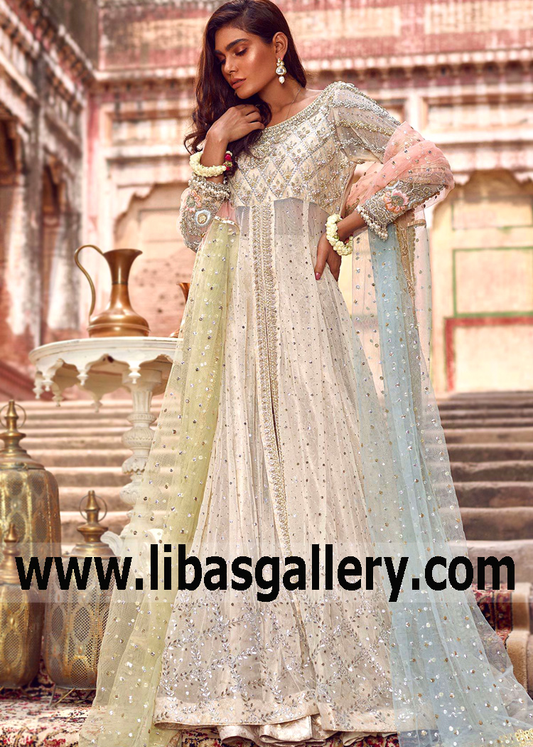 Ivory Eudora Long Anarkali