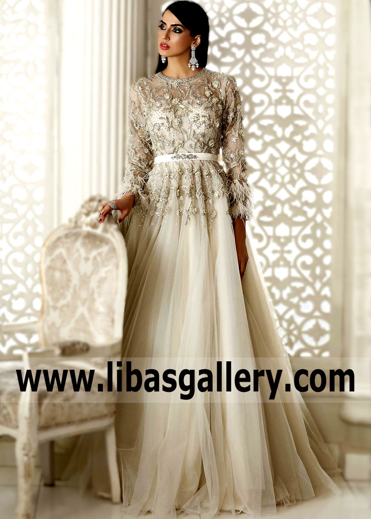 Off White Lina Bridesmaid Gown for Major Parties