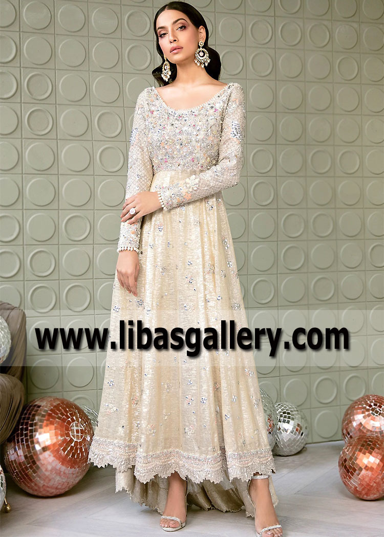 Ice Yellow Mazus High Low Gown