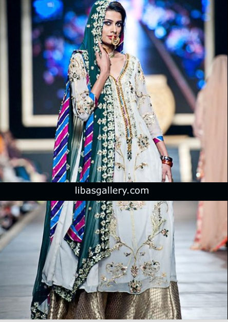 Offwhite Long Shirt Gold Lehnga