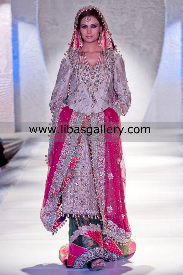 Ash Grey Saadi Sharara
