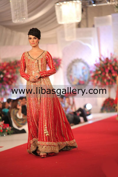 Crimson Harvard Bridal Angrakha
