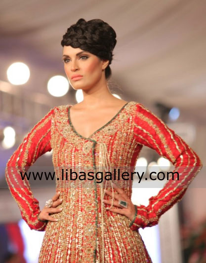 Crimson Harvard Bridal Angrakha