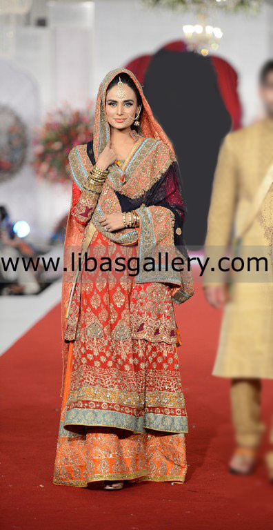 Red Colorant Ritzy New Bridal Dress