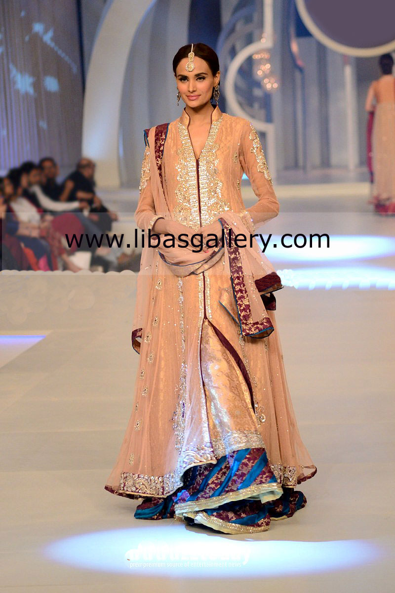 Apricot Montova Lehenga