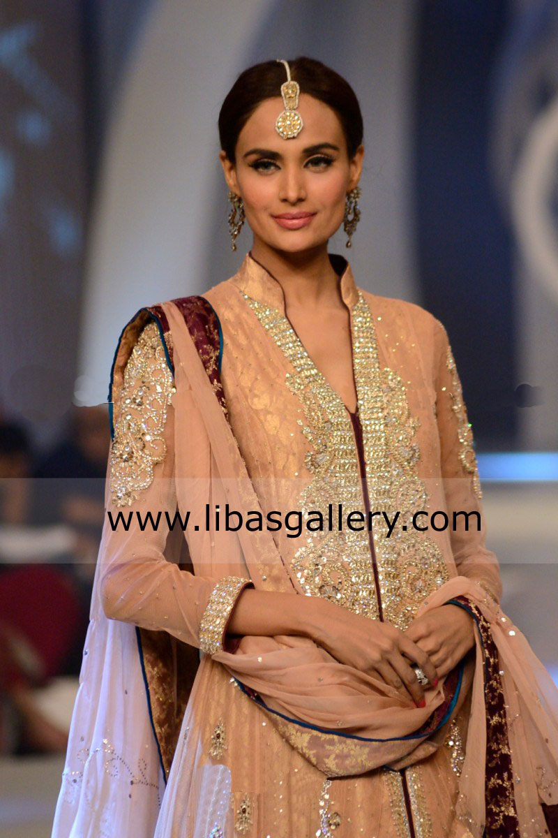 Apricot Montova Lehenga