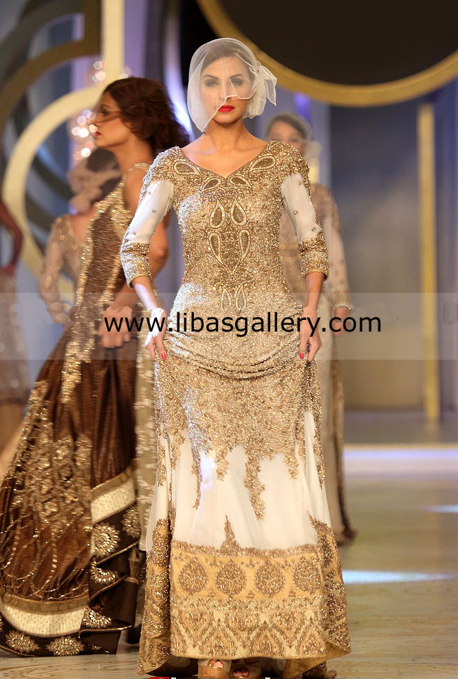 HSY Designers Pakistan, HSY Wedding Bridal Lehenga Dress 2013 Collection At Pantene Bridal Couture Week 2013 UK, USA, Canada Buy Online
