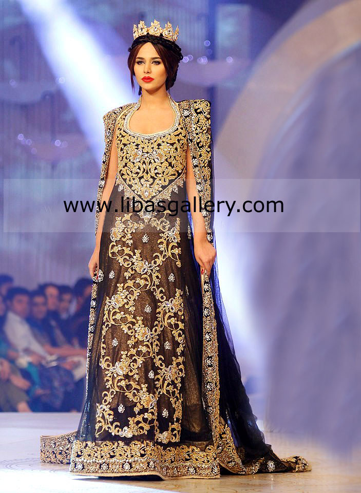 Black Gold Zavaar Latest Trendy Styles Wedding Wear