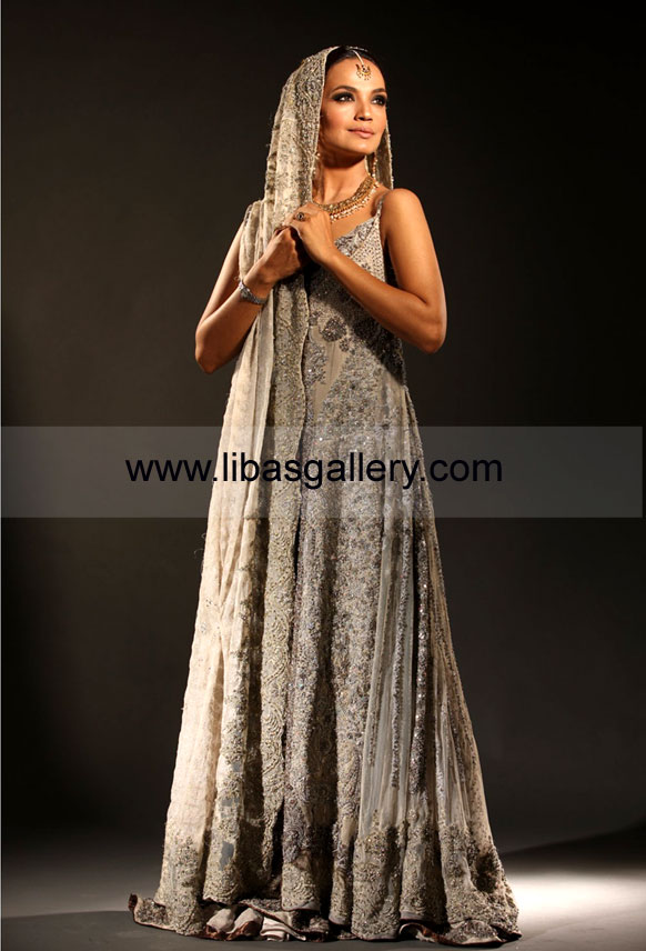 Silver grey Greely Bridal Dress 