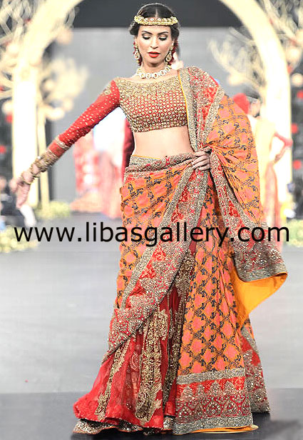 Fire Engine Red Desana Bridal Wear 2014