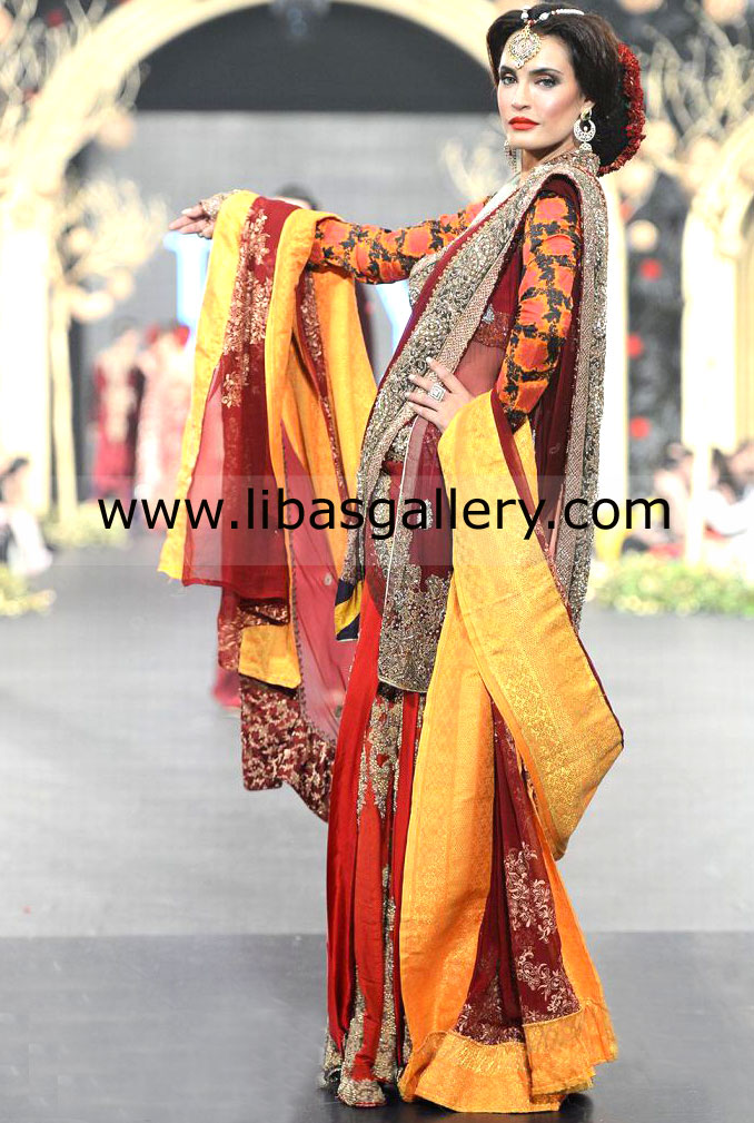 Traditional Red Audriyana Bridal Wear 2014