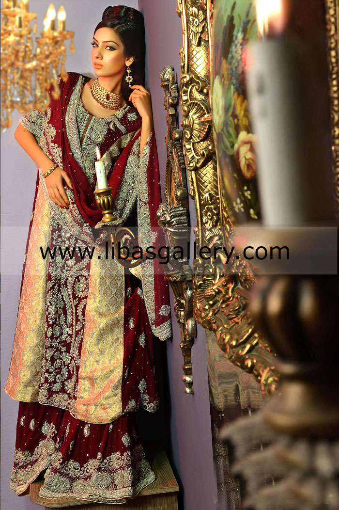 Wine Lucida Bridal Wear 2014 